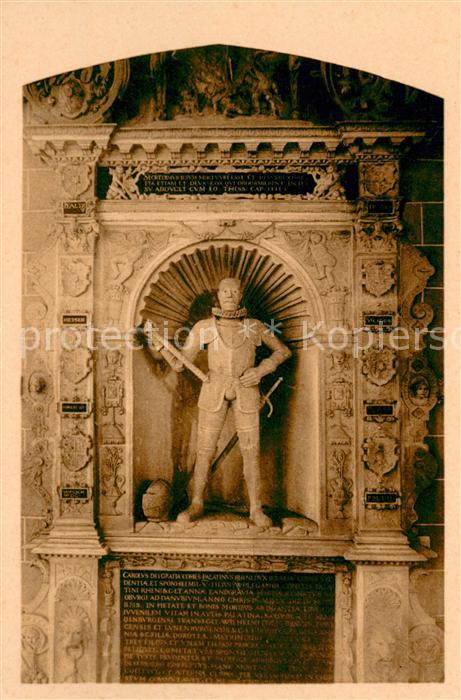 Meisenheim Glan Denkmal des Herzogs Karl I von Pfalz Birkenfeld in der Schlosski