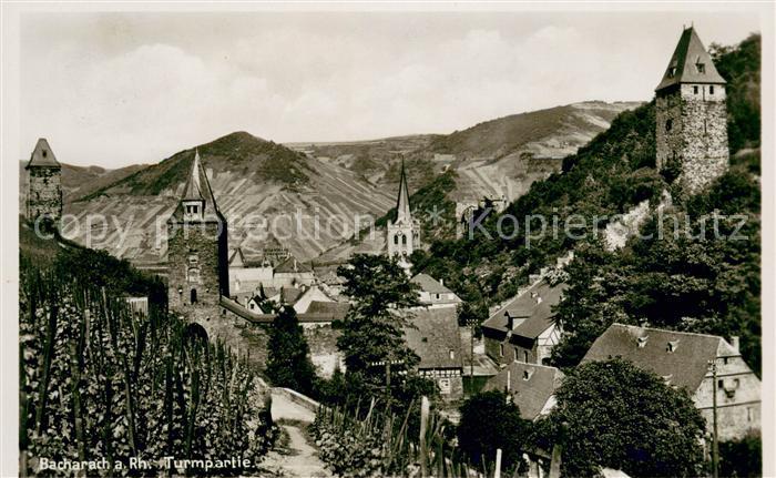 Bacharach Rhein Turmpartie