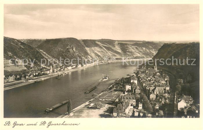 St Goar und St Goarshausen Panorama