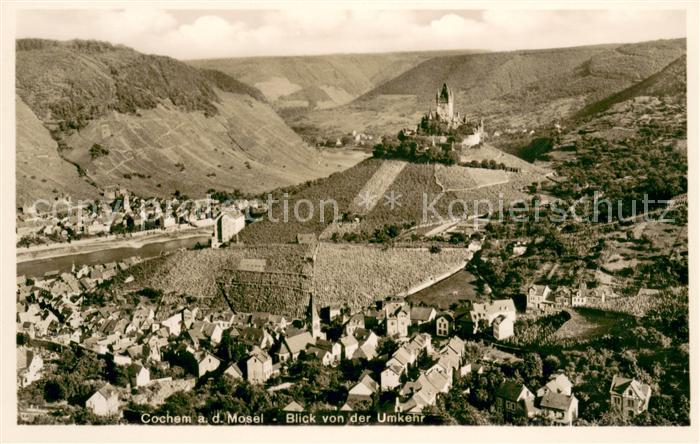 Cochem Mosel Blick von der Umkehr