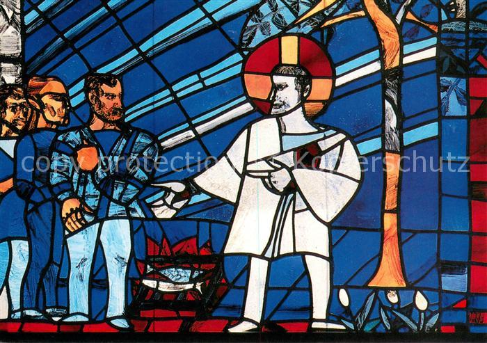 Weil am Rhein Petrus Fenster in der St Peter und Paul Kirche