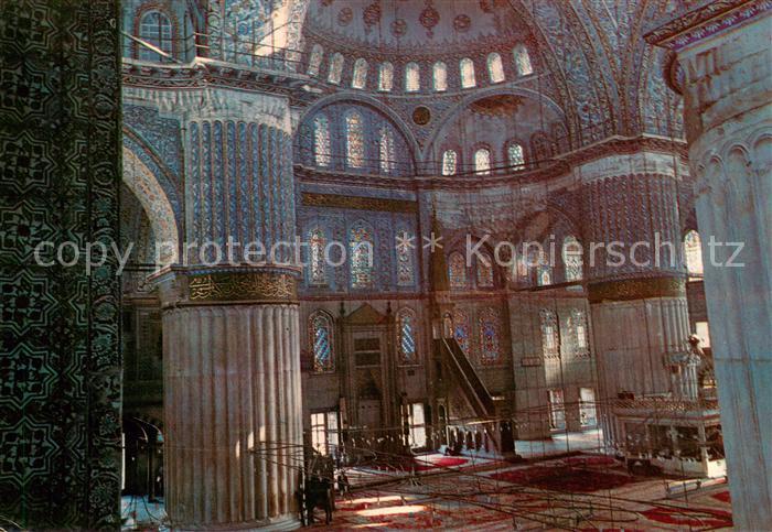 Istanbul Constantinopel Blaue Moschee Inneres