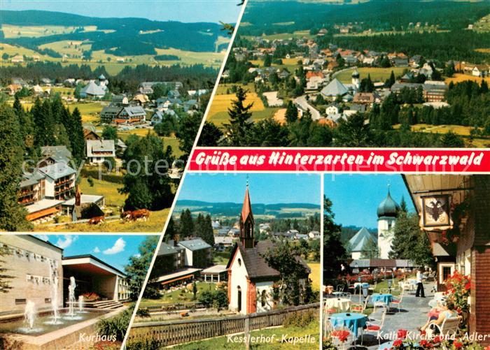 Hinterzarten Teilansichten Kurhaus Kesslerhof Kapelle Kath Kirche und Adler