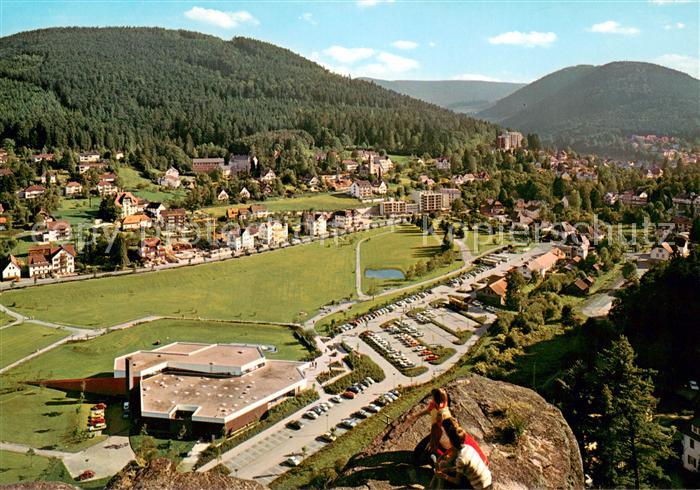 Bad Herrenalb Teilansicht mit Thermalbad