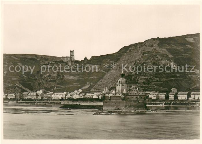 Caub Die Pfalz im Rhein