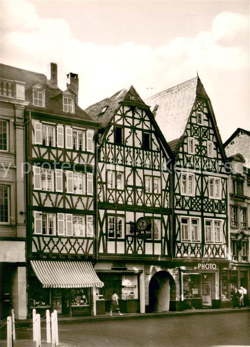 Trier Fachwerkhaeuser am Hauptmarkt