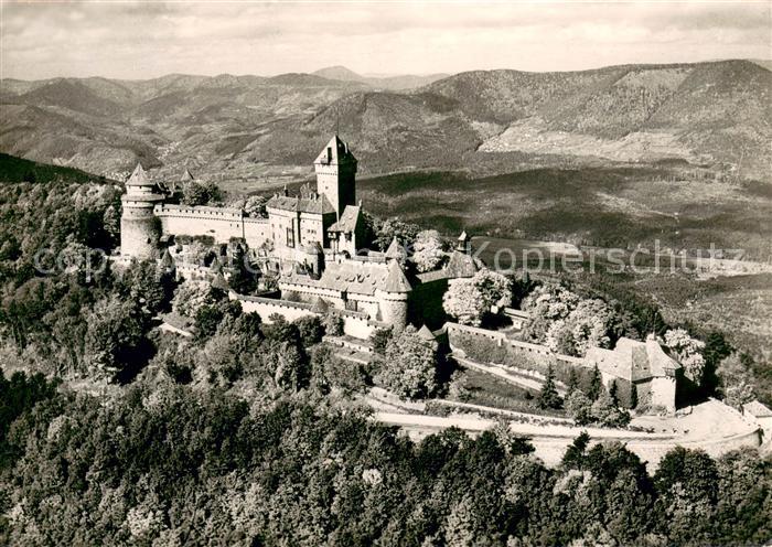 Haut-Koenigsbourg Hohkoenigsburg Le Chateau Vue aerienne