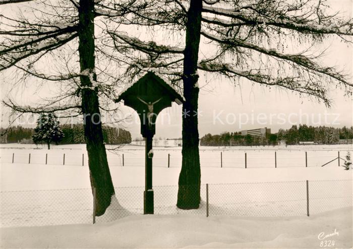 Woerishofen Blick von der Mindelheimer Strasse zum LVA Sanatorium