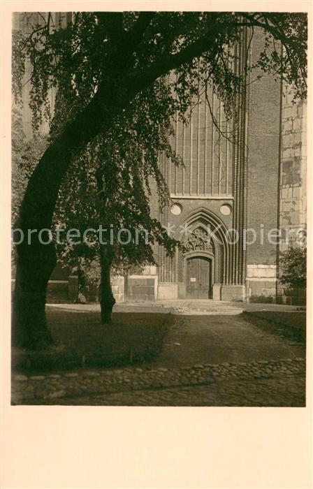 Stralsund Mecklenburg Vorpommern Marienkirche Eingang West