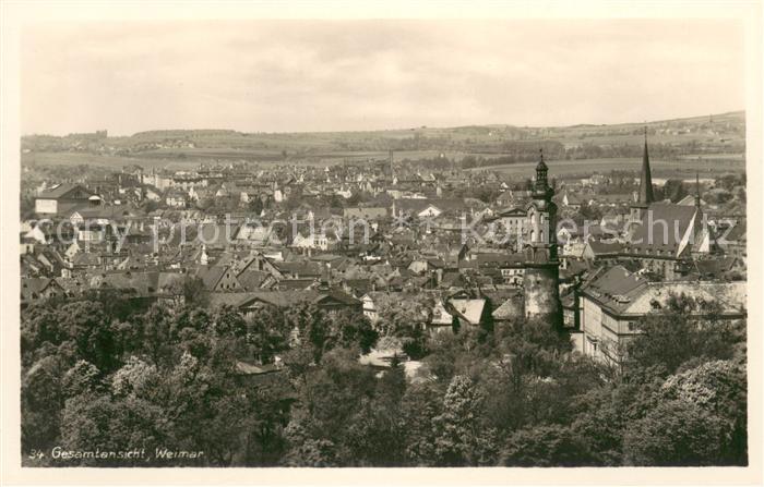 Weimar Thueringen Stadtpanorama