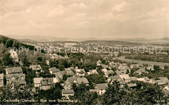 Gernrode Harz Panorama Blick vom Stubenberg