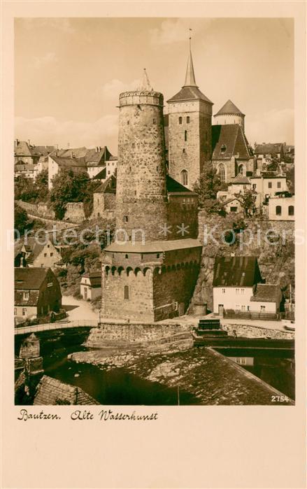Bautzen Alte Wasserkunst Michaeliskirche Wasserturm Silesia Karte Nr. 2428
