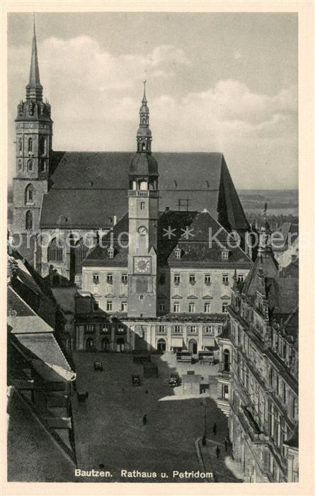 Bautzen Rathaus und Petridom Silesia Karte Nr. 2094