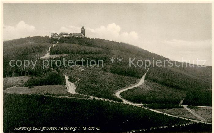 Grosser Feldberg Taunus Aufstieg zum Grossen Feldberg Berghotel Restaurant Feldb