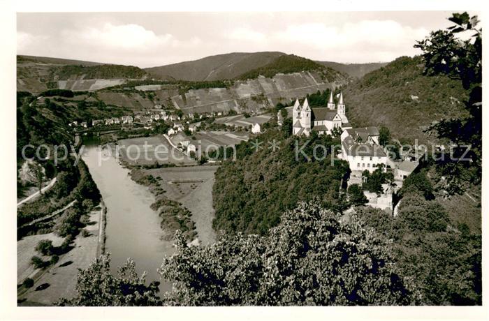 Obernhof Lahn Panorama Blick zum Kloster Arnstein