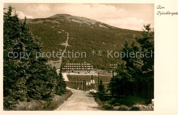 Spindlermuehle Spindleruv Mlyn Kleine Sturmhaube mit Spindlerbaude Spindlerpass