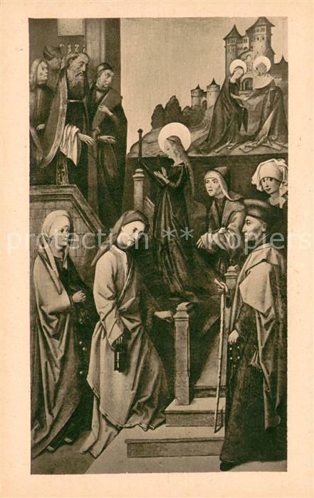 Augsburg Hans Holbein der aeltere Mariens Tempelgang Gemaelde im Dom Kunst