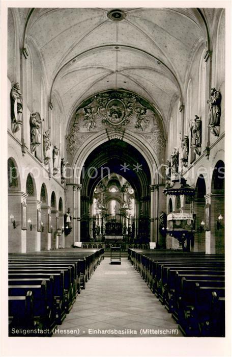 Seligenstadt Hessen Einhardbasilika Mittelschiff