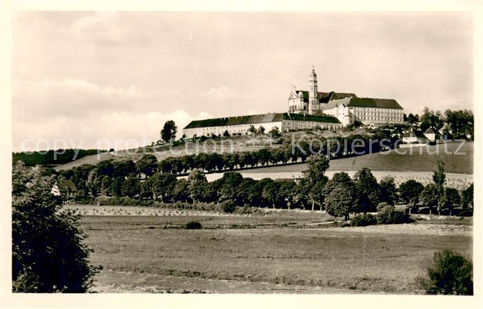 Neresheim Landschaftspanorama mit Blick zur Abtei