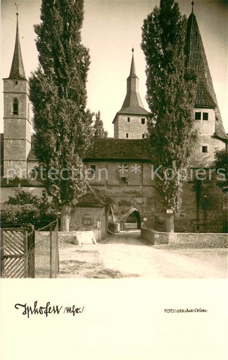 Iphofen Roedelseer Tor Mittelalterliches Stadttor