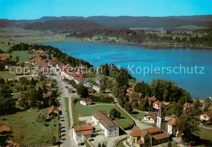 Malbuisson Doubs et le Lac de Saint Point vue aérienne