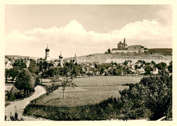 Neresheim Panorama mit Blick zur Abtei