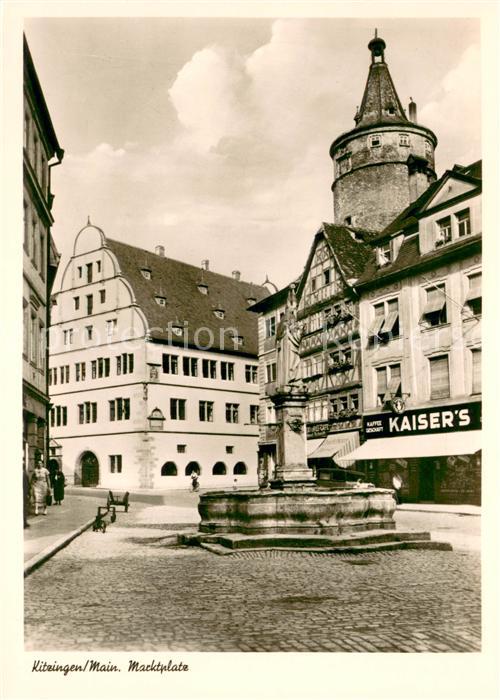 Kitzingen Main Marktplatz Brunnen Altstadt