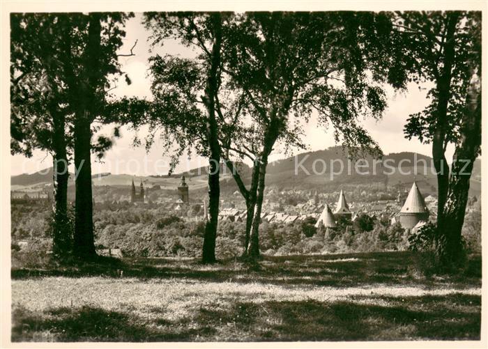 Goslar Stadtpanorama Blick vom Petersberg