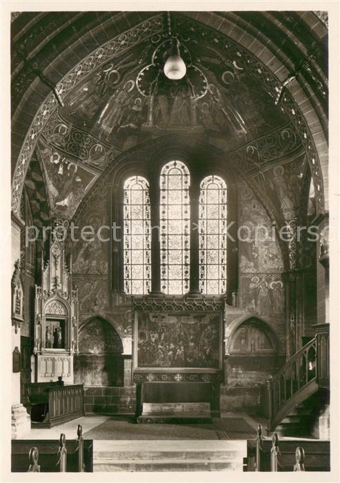 Soest Arnsberg St Maria zur Hoehe Chor mit Wandmalerei