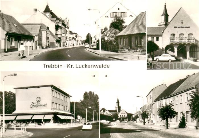 Trebbin Bahnhofstrasse Rathaus Konsum Treffpunkt Berliner Strasse