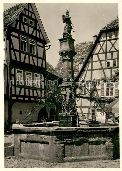 Michelstadt Marktplatz Roehrbrunnen