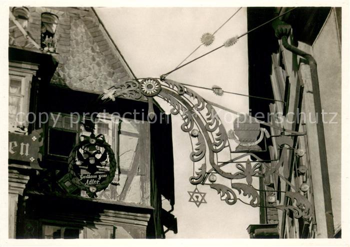 Miltenberg Main Wirtshausschild Zum Adler