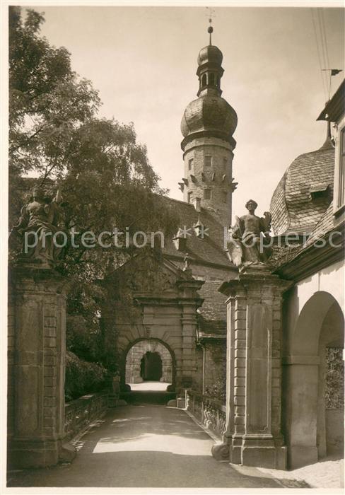 Weikersheim Schloss Tor und Bruecke