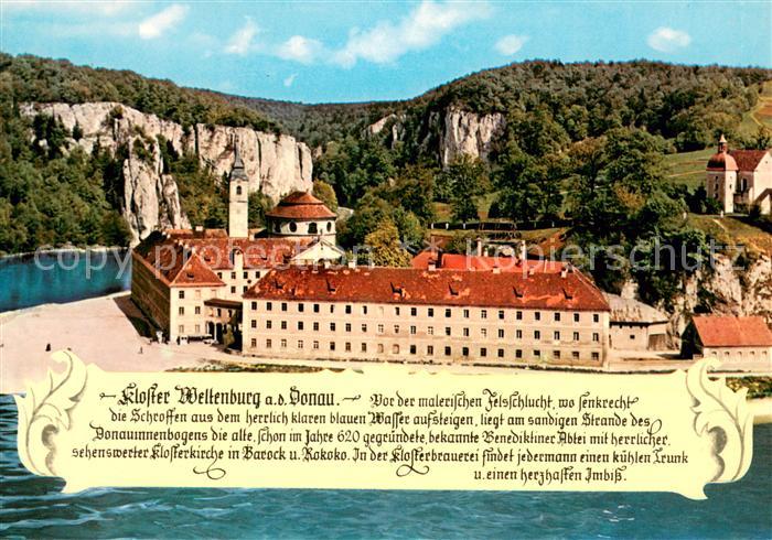 Kelheim Kloster Weltenburg mit Donaudurchbruch Fliegeraufnahme