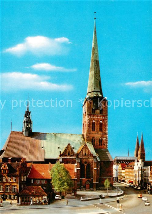 Luebeck Blick auf St Jakobi Kirche