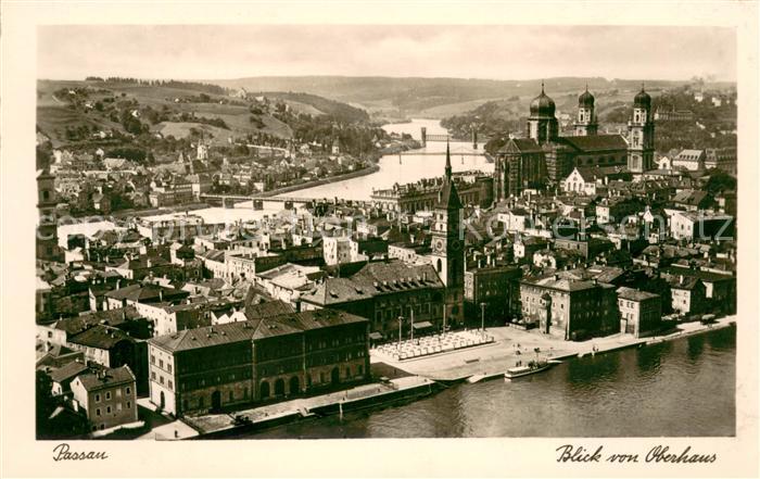 Passau Blick vom Oberhaus
