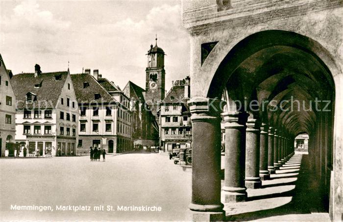 Memmingen Marktplatz mit St. Martinskirche