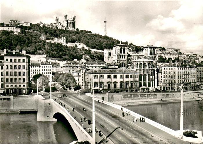Lyon France Cathedrale St. Jean et Colline