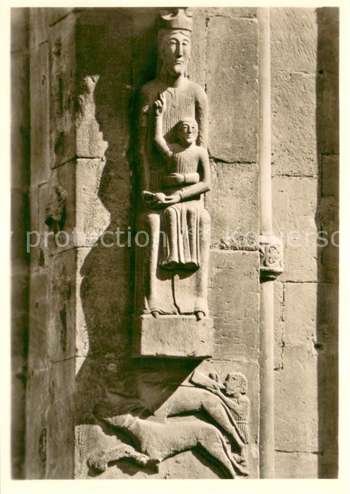 Schwaebisch Gmuend Johanneskirche Muttergottes an S?dwand