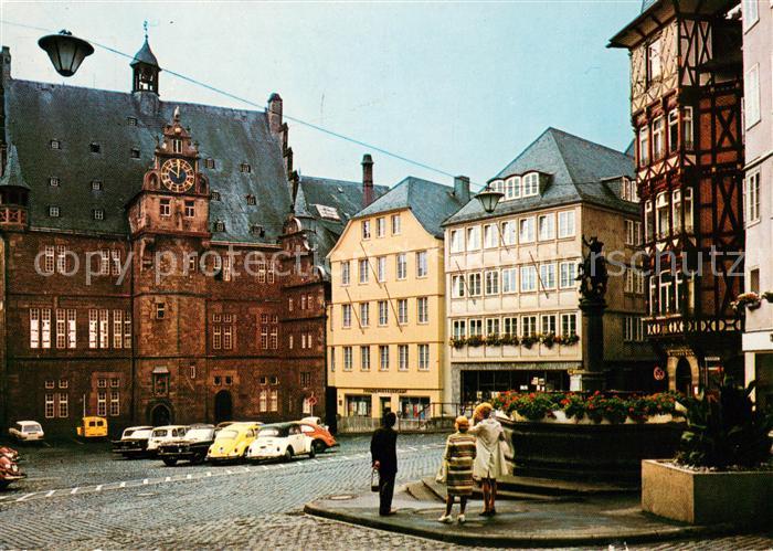Marburg Lahn Marktplatz Rathaus