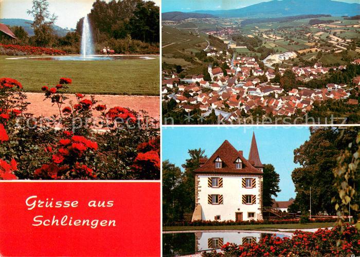Schliengen Fliegeraufnahme Rathaus Schloss