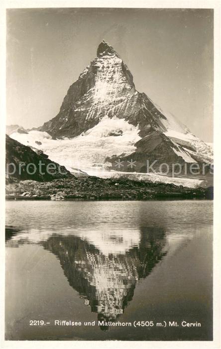 Riffelsee Tirol mit Matterhorn