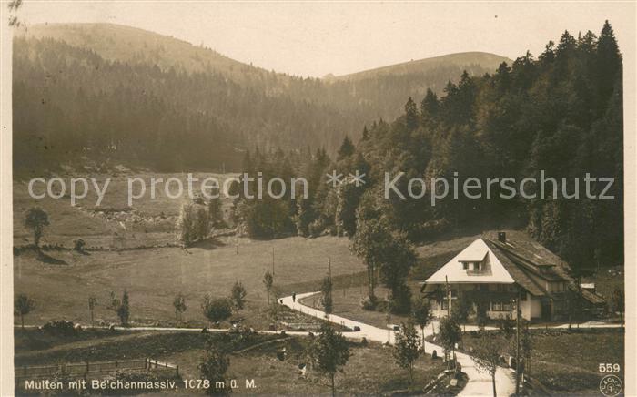 Multen mit Belchenmassiv