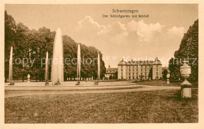 Schwetzingen Schlossgarten mit Schloss