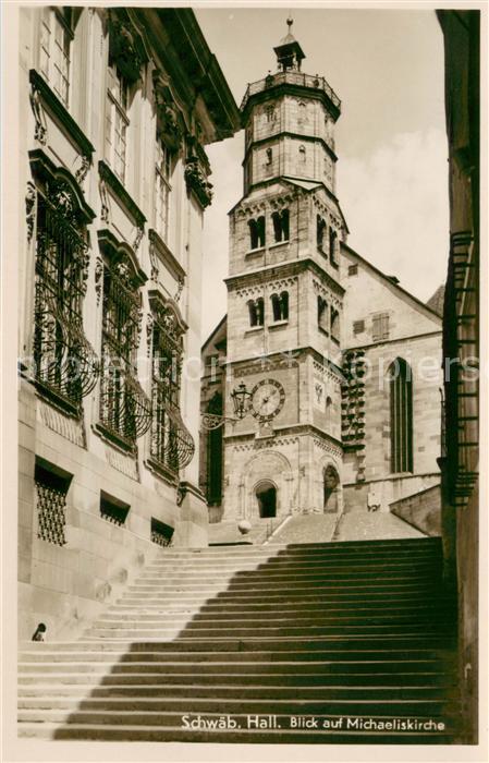 Schwaebisch Hall Michaeliskirche Treppenaufgang