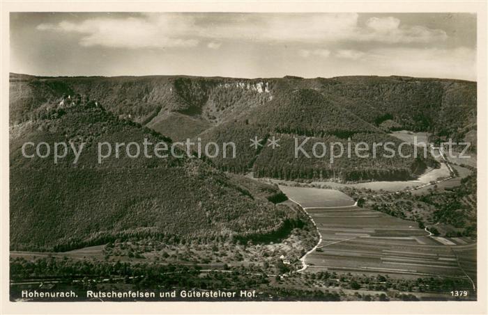 Urach Schwarzwald Fliegeraufnahme mit Hohenurach Rutschenfelsen und Guetersteine