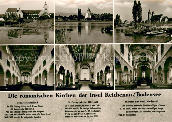 Insel Reichenau Muenster Mittelzell St Georgskirche Oberzell St Peter und Paul N