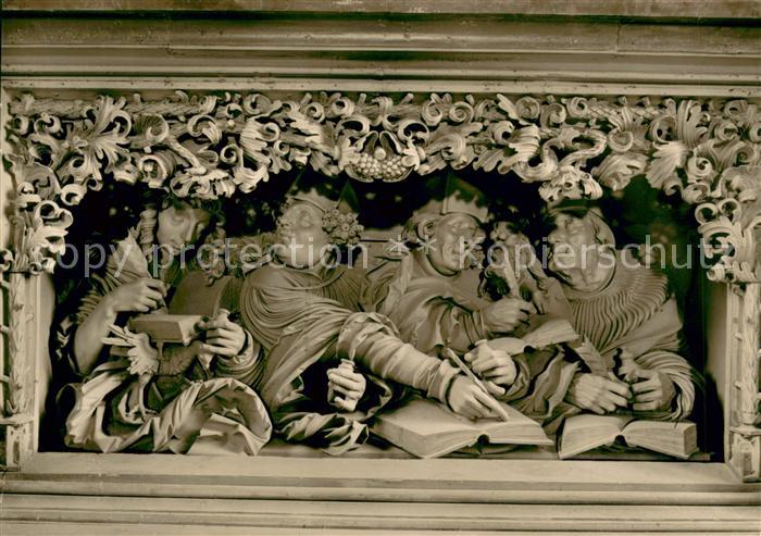 Breisach Rhein St Stephans Muenster Hochaltar mit 4 Evangelisten