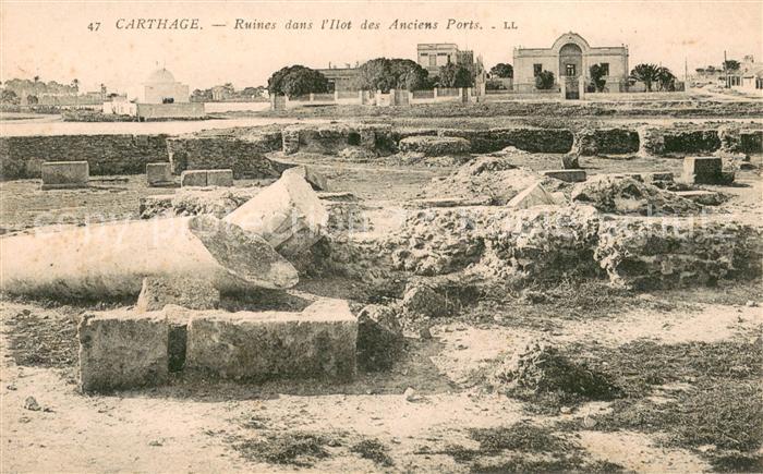 Carthage Karthago Ruines dans l’Ilot des Anciens Ports