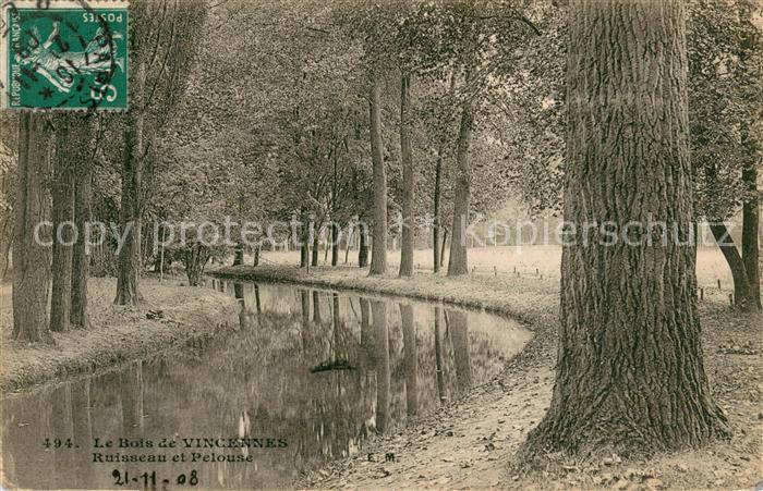 Bois de Vincennes Ruisseau et Pelouse